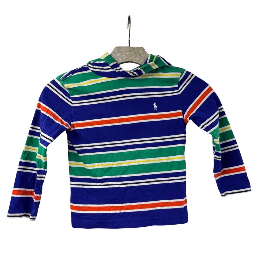 Polo Ralph Lauren Hoodie Long Sleeve Striped Pullover 4T